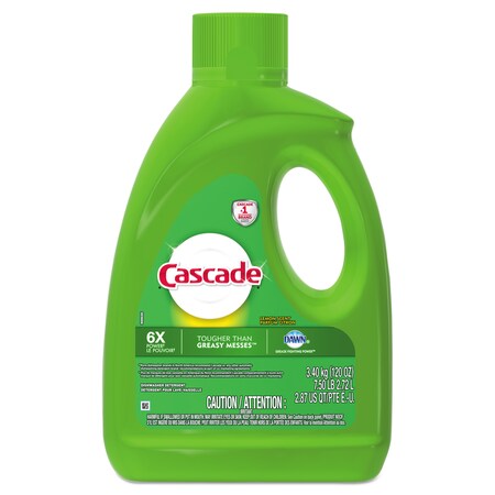 Cascade Dishwasher Gel with Dawn, Lemon, 120 oz Bottle, PK4 28193